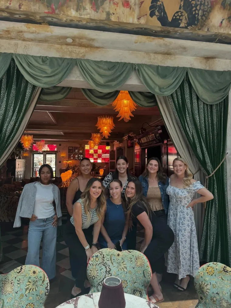 Randa and friends gathered at a Women in Business event in San Diego